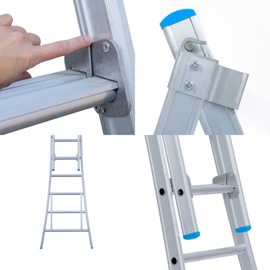 2 Delige ladder uitgebogen