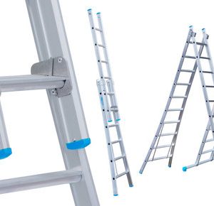 2 delige ladder uitgebogen