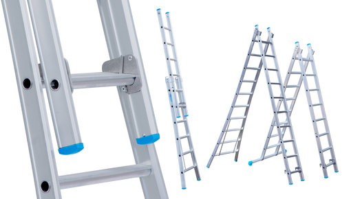 2 delige ladder uitgebogen